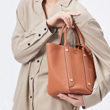 TIANQINGJI Handmade TOGO Leather Picotin Tote Bag - Large Size