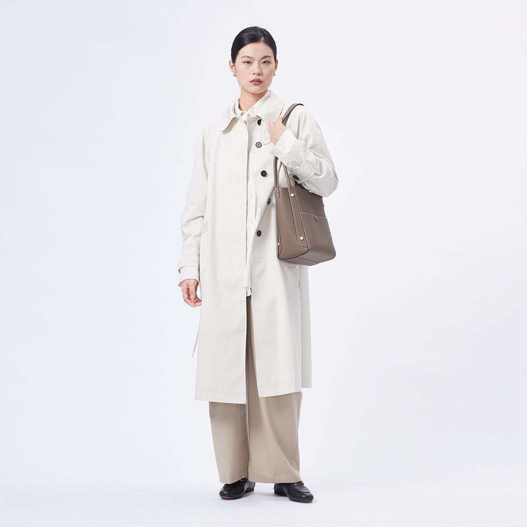 TIANQINGJI Handmade TOGO Leather Picotin Tote Bag - Large Size