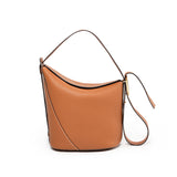 Ease Leather Shoulder Bucket Bag