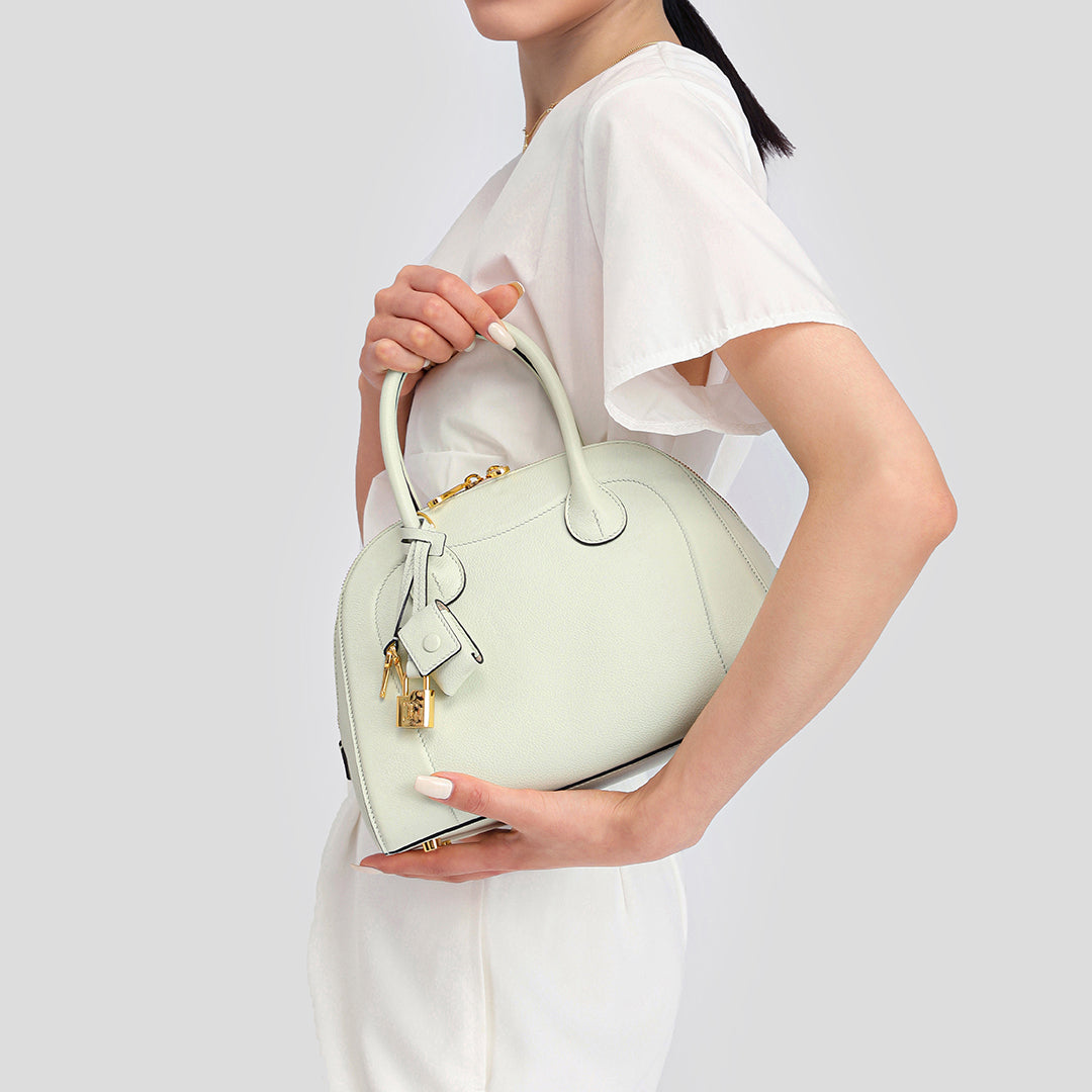 TIANQINGJI Handmade EVE Leather Dome Shell Tote Bags
