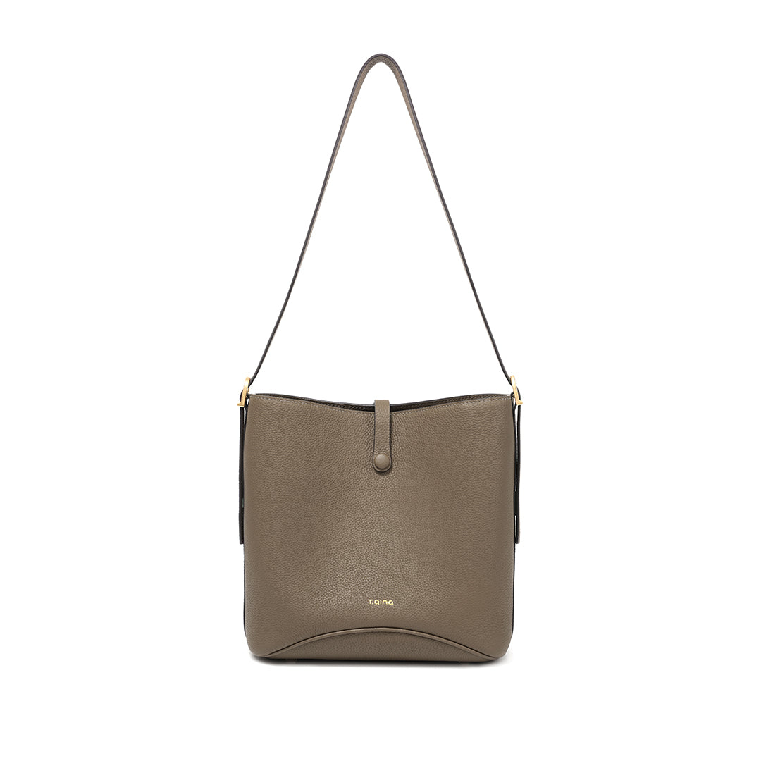 TIANQINGJI Handmade TOGO Leather Bucket Bag