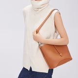 TIANQINGJI Handmade TOGO Leather Bucket Bag