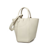 TIANQINGJI Handmade Cream White TOGO Leather Picotin Tote Bag