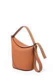 Ease Leather Shoulder Bucket Bag