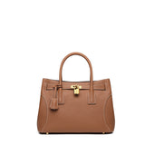 TIANQINGJI Handmade Gold Brown TOGO Leather Tote Bags