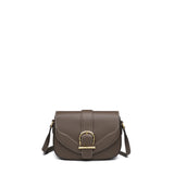 TIANQINGJI Handmade SWIFT Leather Crossbody Flap Saddle Bag