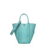 TIANQINGJI Handmade Macaron Blue TOGO Leather Picotin Tote Bag