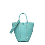 TIANQINGJI Handmade Macaron Blue TOGO Leather Picotin Tote Bag - Softer Leather  Version