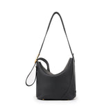 TIANQINGJI Handmade Elegant Black TOGO Leather Ease Bucket Bag