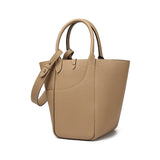 TIANQINGJI Handmade Milk Tea TOGO Leather Picotin Tote Bag