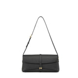 TIANQINGJI Handmade Black TOGO Leather Shoulder Bag