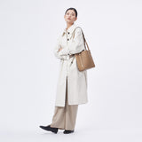 TIANQINGJI Handmade Milk Tea TOGO Leather Picotin Tote Bag