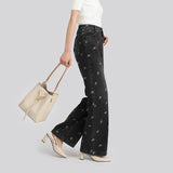 TIANQINGJI Handmade TOGO Leather Shoulder Bucket Bag