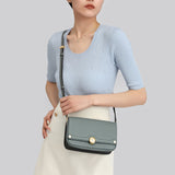 TIANQINGJI Handmade SWIFT Leather Crossbody Gemini Saddle Bag