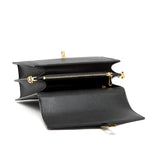 TIANQINGJI Handmade Black EP SWIFT Leather Organ Crossbody Bag