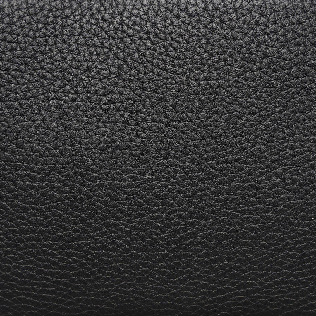 TIANQINGJI Handmade Black TOGO Leather Shoulder Bag