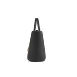 TIANQINGJI Handmade Black TOGO Leather Tote Bag