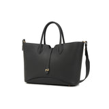 TIANQINGJI Handmade Black TOGO Leather Tote Bag