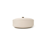 TIANQINGJI Handmade Cream White TOGO Leather Crescent Bag