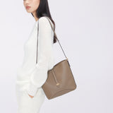 TIANQINGJI Handmade Etoupe TOGO Leather Bucket Bag