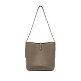 TIANQINGJI Handmade Etoupe TOGO Leather Bucket Bag