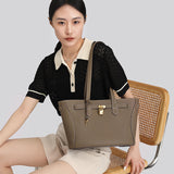 TIANQINGJI Handmade Etoupe TOGO Leather Shoulder Tote Bag