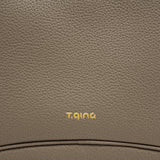 TIANQINGJI Handmade Etoupe TOGO Leather Tote Bag