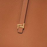 TIANQINGJI Handmade Gold Brown TOGO Leather Bucket Bag