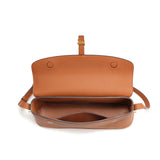 TIANQINGJI Handmade Gold Brown TOGO Leather Shoulder Bag