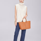 TIANQINGJI Handmade TOGO Leather Tote Bag