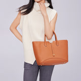 TIANQINGJI Handmade TOGO Leather Tote Bag