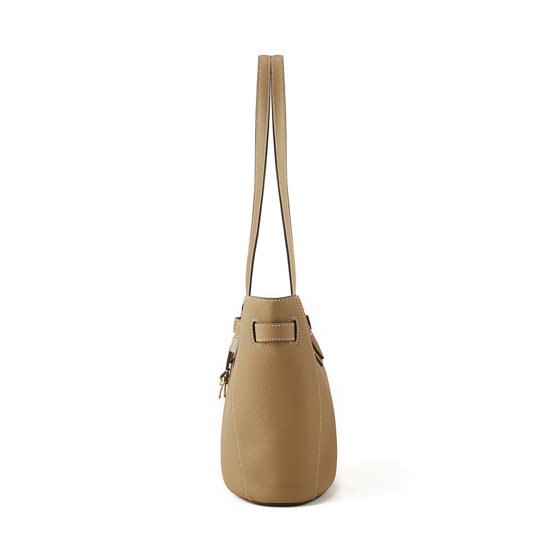 TIANQINGJI Handmade Leather Shoulder Hobo Bag