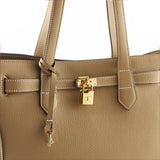 TIANQINGJI Handmade Milk Tea TOGO Leather Shoulder Tote Bag