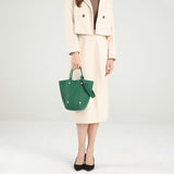 TIANQINGJI Handmade TOGO Leather Picotin Tote Bag (Special Colors)