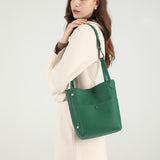 TIANQINGJI Handmade Green TOGO Leather Picotin Tote Bag