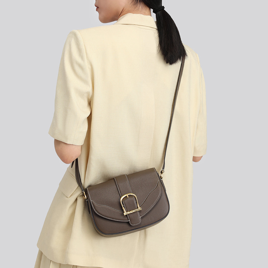 TIANQINGJI Handmade Designer Saddle Bag