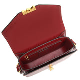 TIANQINGJI Tofu Bag - Handmade Red BOX กระเป๋าสะพายข้างหนังมันเงา