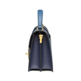 TIANQINGJI Organ Bag - Handmade Blue EP &amp; SWIFT Leather Crossbody Bag