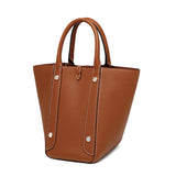 Fashion Multi-Function Handmade Rare Leather Picotin Gold Brown small -2- MSNCRAFT - TIANQINGJI