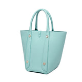 Fashion Multi-Function Handmade Rare Leather Picotin - Macaron Blue - small -3- MSNCRAFT - TIANQINGJI