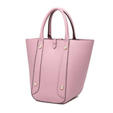 Fashion Multi-Function Handmade Rare Leather Picotin - Mauve Sylvestre - small -3- MSNCRAFT - TIANQINGJI