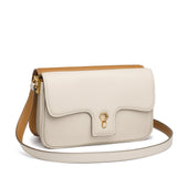 TIANQINGJI Handmade Biscuit SWIFT Leather Crossbody Gemini Saddle Bag