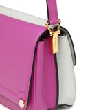 TIANQINGJI Handmade Violet SWIFT Leather Crossbody Gemini Saddle Bag