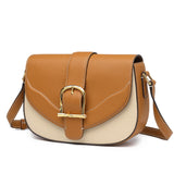 Swift Leather Casual Handmade Saddle Crossbody Bag For Women - 2 - TIANQINGJI