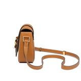 Swift Leather Casual Handmade Saddle Crossbody Bag For Women - 3 - TIANQINGJI