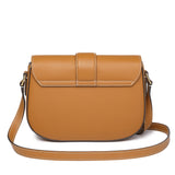 Swift Leather Casual Handmade Saddle Crossbody Bag For Women - 4 - TIANQINGJI