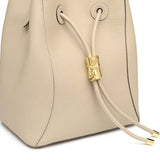 TIANQINGJI Handmade Apricot TOGO Leather Shoulder Bucket Bag