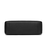 TIANQINGJI Handmade Black TOGO Leather Shoulder Hobo Bag
